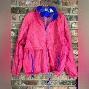 Womens Vintage Woolrich pink/purple windbreaker coat jacket size large